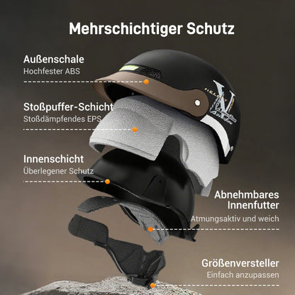 🛡️Atmungsaktiver, leichter und stoßfester Motorradhelm🏍️50 % Rabatt💥💥💥