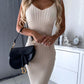 🌷💝Last Day Sale 49%OFF - 👗Knit Pullover Sweater and Cami Dress Set