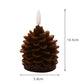 Flameless LED Pine Cone Candles for Holiday Decor