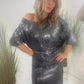 🎅Xmas Sales - 50% OFF🎄Women's Sequin Nightclub Evening Dress with Sleeves