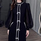 🎉🎉Christmas Sale 🎄❄️ Women’s Temperament Half-turtleneck Maxi Dress with Pockets‼️