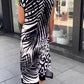 Casual Printed Short Sleeve Dress
