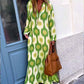2025 Summer New Nepal printed V-neck dresses