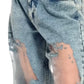 💥Women's Vintage Mesh Patchwork Printed Jeans👖