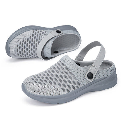 Fashion Mesh Breathable Half Slip-On Sandals