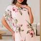 Blush Petal Flow Chiffon Dress