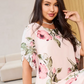 Blush Petal Flow Chiffon Dress