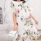 Blush Petal Flow Chiffon Dress