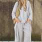 🌸🌸🌸Women's Summer Loose Pocket V-Neck 2-Piece Set