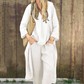 🌸🌸🌸Women's Summer Loose Pocket V-Neck 2-Piece Set