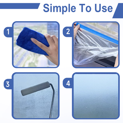 Quick-Dry & Translucent Frosted Glass Paint for Window