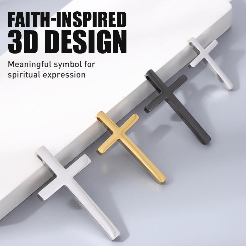 🚗✝️ Metallischer 3D-Kreuz-Aufkleber zur Selbstklebung für Kratzer am Auto