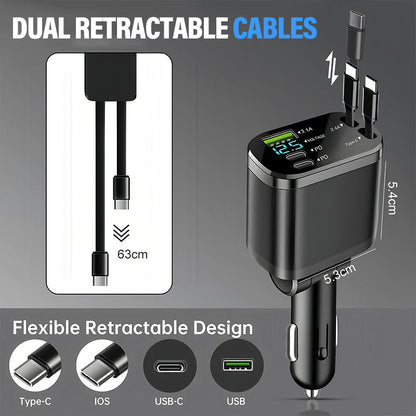 🚗 50% RABATT! ✨ Schnellladegerät für das Auto mit Sternenhimmel-Ambientebeleuchtung – modern und praktisch 🌟