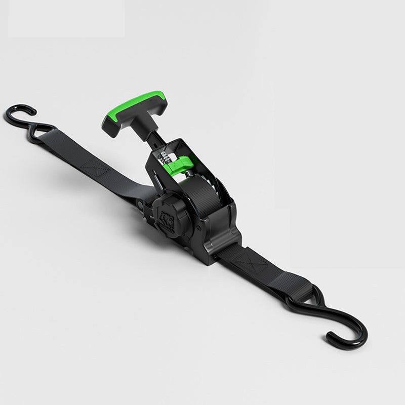 Heavy-Duty Retractable Ratchet Tie-Down Strap